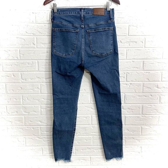 Madewell 10" High-Rise Skinny Jeans in Mackey Wash: Button-Front Edition Size 27 - Picture 5 of 8